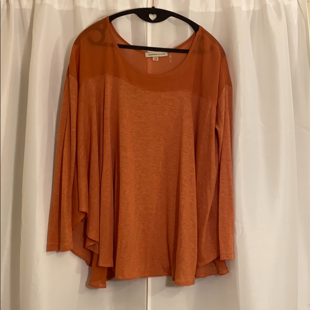 Orange blouse